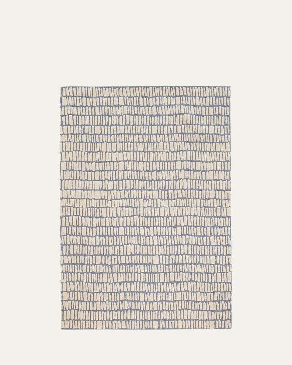Roark Pewter Blue Hand-Tufted Rug, 5' x 8'
